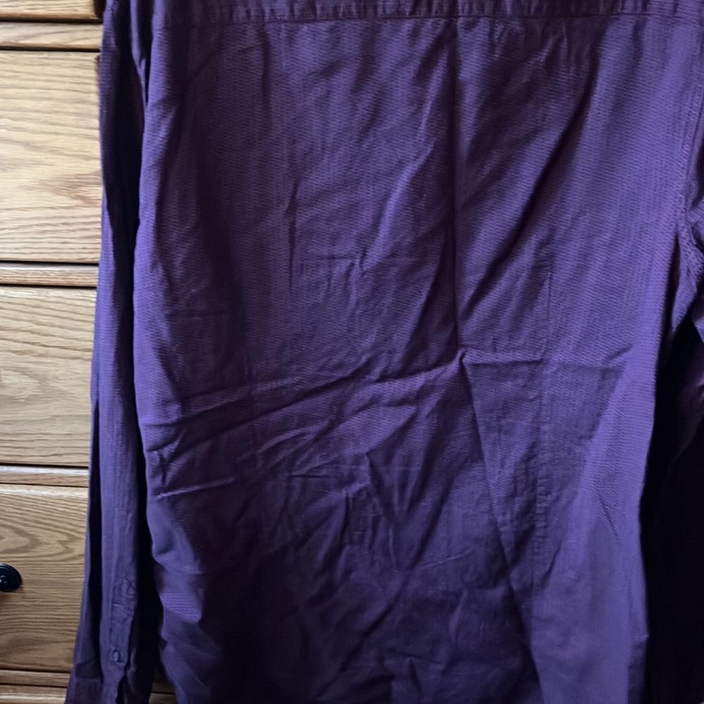 Armani Exchange burgundy dress shirt - Picture 5 of 5